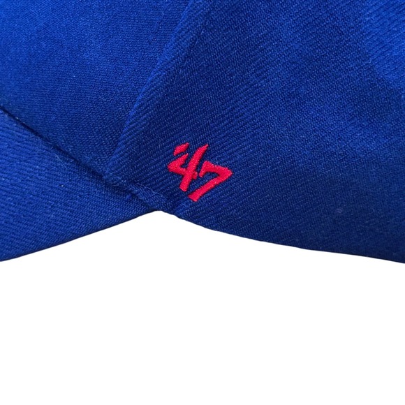 Chicago‎ Cubs MLB 47 Brand Baseball Cap Hat Blue Red Adjustable OSFA - Picture 6 of 9
